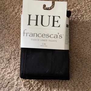 NWT francescas fleece lined tights size S/M